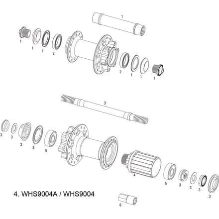 Freewheel body kit Sram X-9