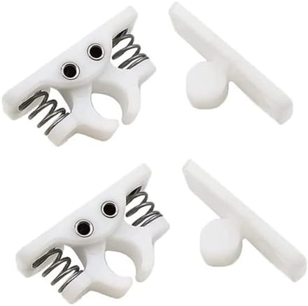 Set van 2 Plastic Deurbeschermers voor Caravan - Veilige Deurstopper voor Campers en Boten, Modern Ontwerp, Wit