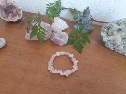 Rozenkwarts splitarmband