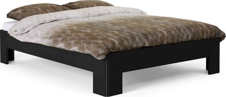 B Bright Fresh 450 Bed 90x220cm - Bedframe Zwart - Eenpersoonsbedden - Instaphoogte: 45cm