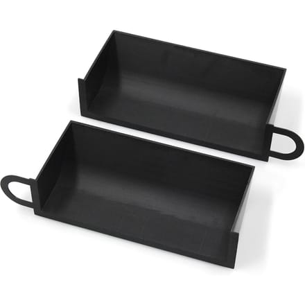 Luchtinlaatscheppen, 2 stuks Dynamische koudeluchtinlaatsystemen Vervanging voor BMW E90 E91 E92 E93 (Blauw) zwart