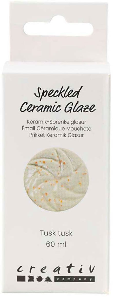 Creativ Company keramiek glazuur Tusk Tusk 60ml - glanzend spikkel effect.