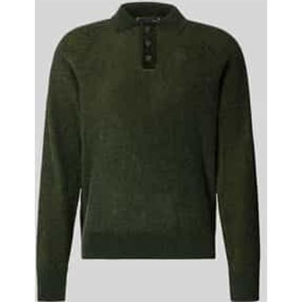Gebreide pullover met polokraag