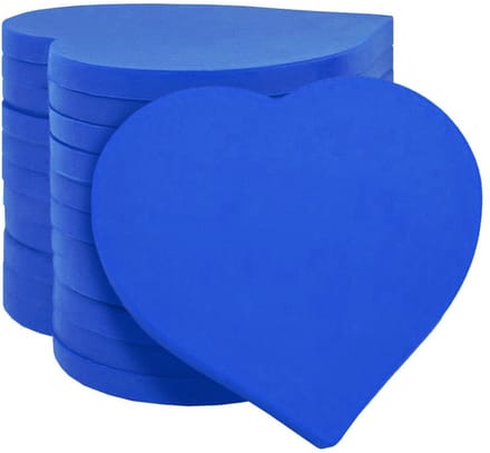 CombiCraft Blanco Plastic munten Hartje Donker Blauw - 100 stuks