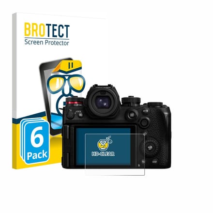 BROTECT - Screenprotector voor Panasonic Lumix DC-S1RII - Folie Beschermfolie transparant 6 Stuks