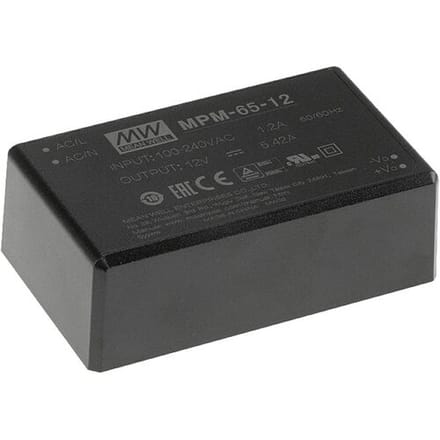 MEAN WELL MPM-65-48 AC/DC-printnetvoeding 48 V/DC 65.3 W