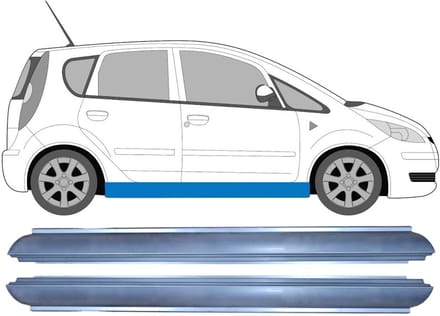 Reparatie dorpel voor Mitsubishi Colt 2004-2012 / Links = Rechts / Set