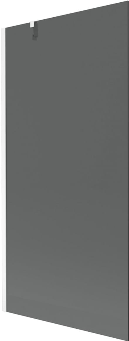 Mexen Next badscherm 1-delig 90 x 150 , grafiet, wit - 895-090-000-00-40-20
