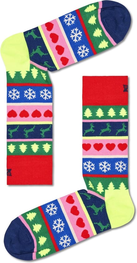 Happy Socks Christmas Stripe Sock - unisex sokken - Unisex - Maat: 36 - 40