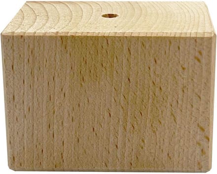 FLE - Meubelpoot vierkant 7 bij 5 cm en hoogte 5 cm van massief hout