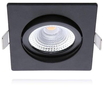 LED Inbouwspots Zwart - 5W – IP54 – 2000K-3000K - Kantelbaar - Vierkant