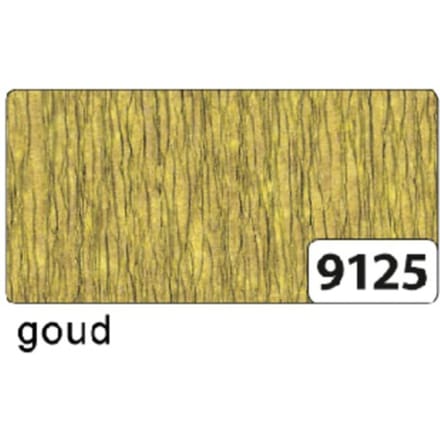 Folia - Crêpepapier - Goud - 50x250cm - 10 Vouw - 1 Stuks