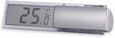 Raamthermometer Digitaal - Temperatuurmeter Binnen - Kamer Temperatuur - Transparant Display - 10.5 x 3.1 cm