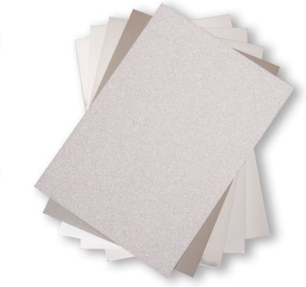 50 vellen Opulent cardstock silver - Sizzix