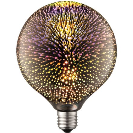 Lucande - E27 LED-lamp - Glas, metaal - E27 - rookgrijs, goud