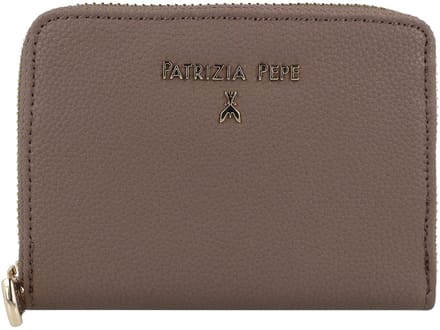 Patrizia Pepe Lederen portefeuille 12 cm - Dames - Horizontaal - dark tatami