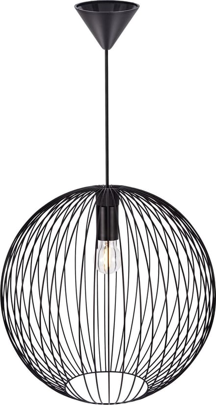 Nordlux Beroni 45-hanglamp-E27-metaal-zwart