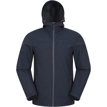 Mountain Warehouse Heren Reykjavik Softshell Windproof Jas (Marine)