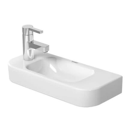 Duravit Happy D.2 wash hand basin 50 cm, tap hole left