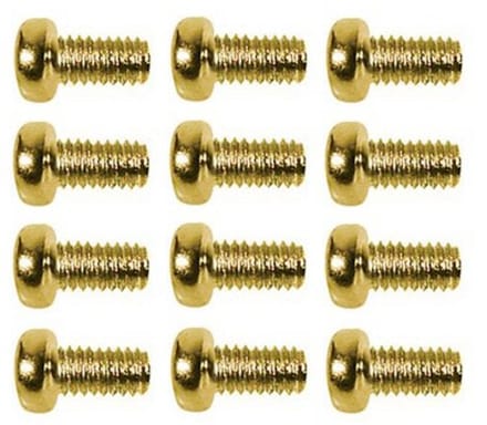 Boston SS-18-G Dome Head Schroefbolletjes - 3,0x5mm, 12 Stuks, Goud