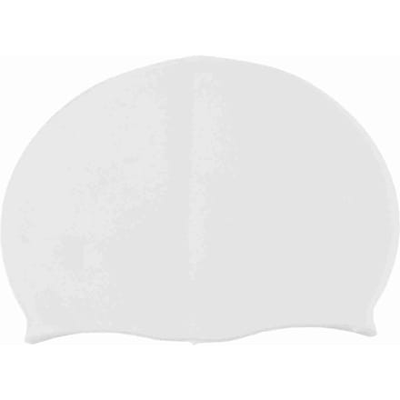 Duurzame Unisex Siliconen Waterdichte Zwemmuts Effen Hoge Elasticiteit Zwemmersmuts Wit wit