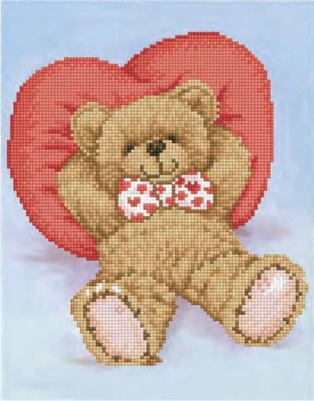 DIAMOND DOTZ Relax-A-Bear - Diamond Painting - 6.748 Dotz - 35x27 cm