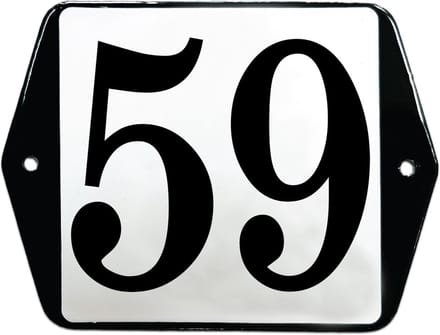 Emaille huisummer model oor - 59