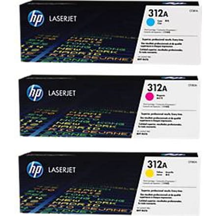 HP 312A - Tonercartridge - Origineel - Standaard Capaciteit - 3 pack - Cyaan/Magenta/Geel