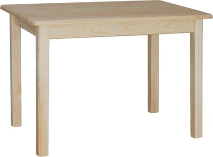 Eettafel van massief grenenhout 80 x 100 cm met duurzame afwerking