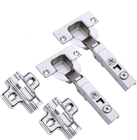 Dailygoody - Keuken Scharnier Set - Hydraulische Demper - Zilver
