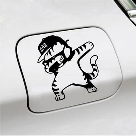 Bumpersticker - Dab - 15 X 14 - Zwart