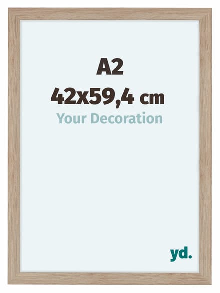 Your Decoration - Fotolijst A2 42x59,4 cm - MDF - Eiken Licht - Como