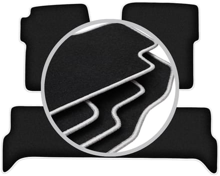 CARLUX-SILVER automatten voor: Land Rover Discovery II off-road (1998-2004)