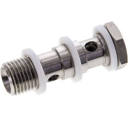 Banjobout 2-weg RVS G1/4'' Buitendraad PTFE 42mm
