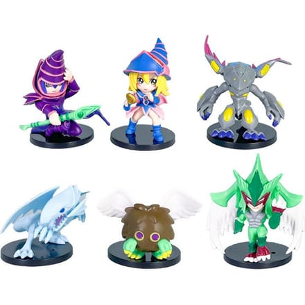 6 stuks/set Yu-Gi-Oh! Duel Monsters Verzameling Model Anime Figuur Poppen Speelgoed No box gray