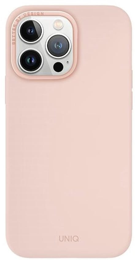 Uniq Lino Hue Serie - iPhone 15 Pro Max Hoesje - Roze - Magclick Opladen
