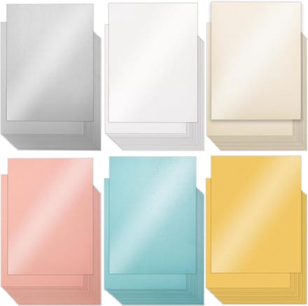 120 Vellen Metallic Karton Papier 21.6 x 27.9 cm - Pearlescent Dikte voor Kaarten en Knutselen
