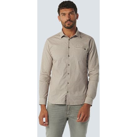 No Excess Shirt Stretch Allover Printed Melon Größe: S | Casual hemden Outlet | Herren