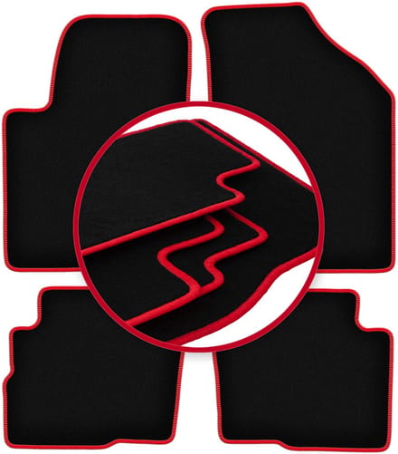 CARLUX-RED automatten voor: Kia Soul I crossover (2009-2013)