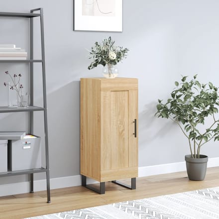 vidaXL - Dressoir - 34,5x34x90 - cm - bewerkt - hout - sonoma - eiken