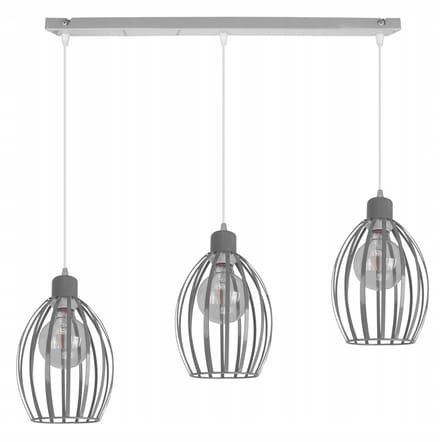 Light Home Tomi 2070/3L – Hanglamp Loft – Metalen Constructie – Hoogte Verstelbaar – E27 Fitting