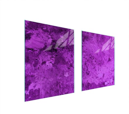 TMK ArtDeko - Glasbeschermplaat - 85x52 cm - Violette - Veelkleurig