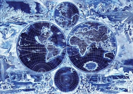 Poster | Blauw | 104 x 70,5 cm