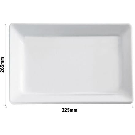 GGM Gastro (6 Stück) GN-Tablett 1/2 - PURE - Melamin - Höhe: 30mm - Schwarz