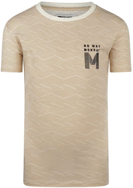 No Way Monday-Jongens T-shirt ss-Wit