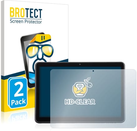 BROTECT - Screenprotector voor Wortmann Terra Pad 1006 - Folie Beschermfolie transparant 2 Stuks
