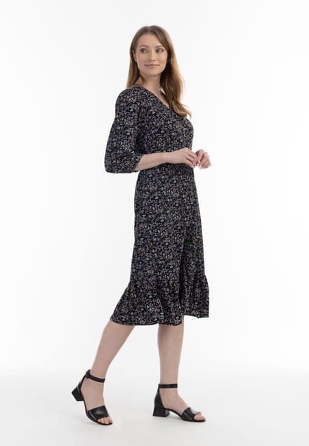 midi-jurk met bloemenprint van usha