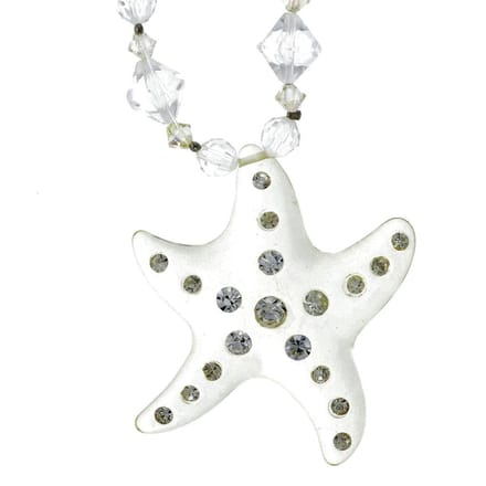 Behave - Ketting met heldere kralen en ster hanger - Elegant & zomers