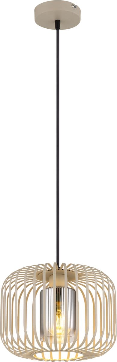 Hanglamp - beige - ALFRED - metaal - Ø 28cm - E27 - 15758H1 - Globo