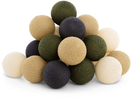 Cotton Ball Lights - LED lichtslinger voor buiten - STARTERSET - verlengbaar - 20 lampjes - Cazar